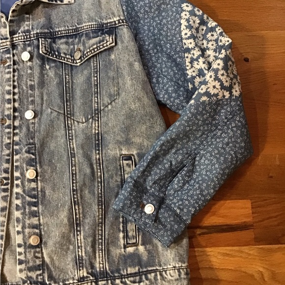 Woman’s size large denim blue Jean jacket vintage Americana - Picture 5 of 8